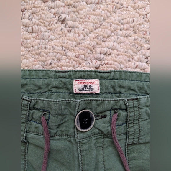 Free People Green Boho Pants - Picture 2 of 3
